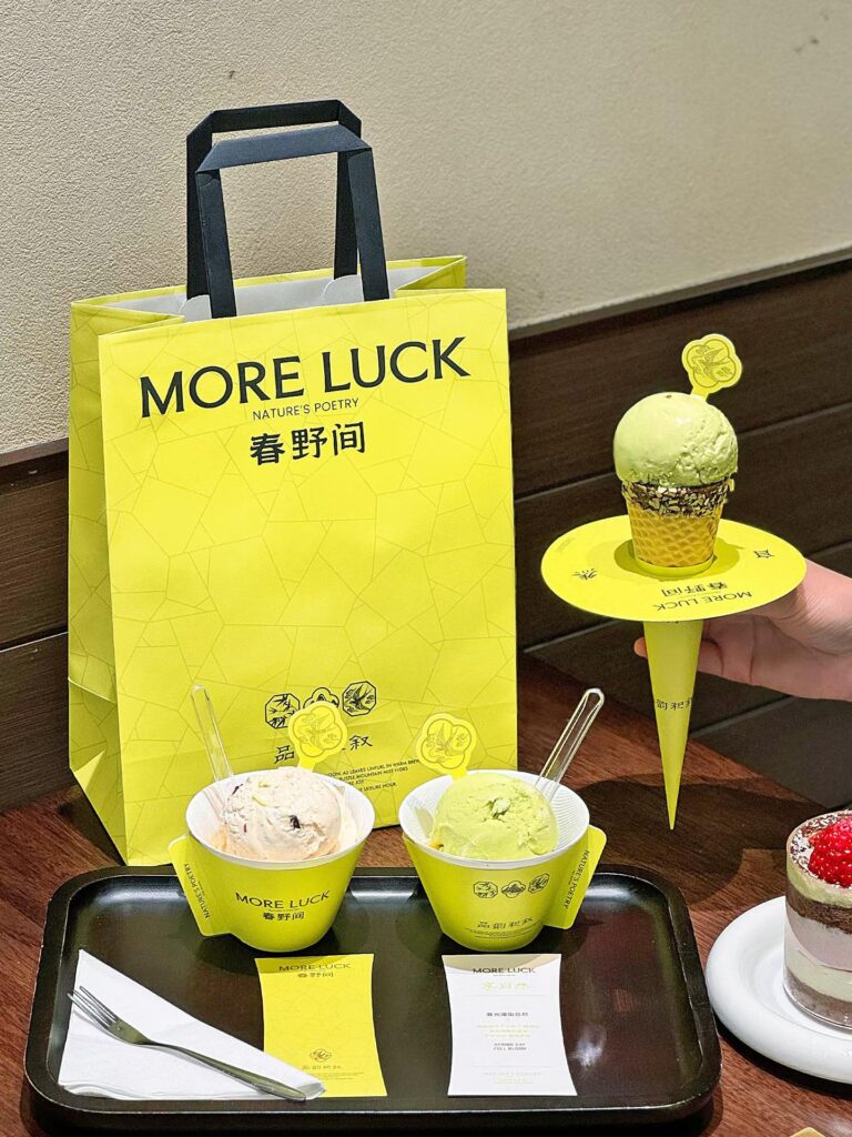 Yellow Ice Cream Cup + Cone Guard + Delivery Bag Combo for Café